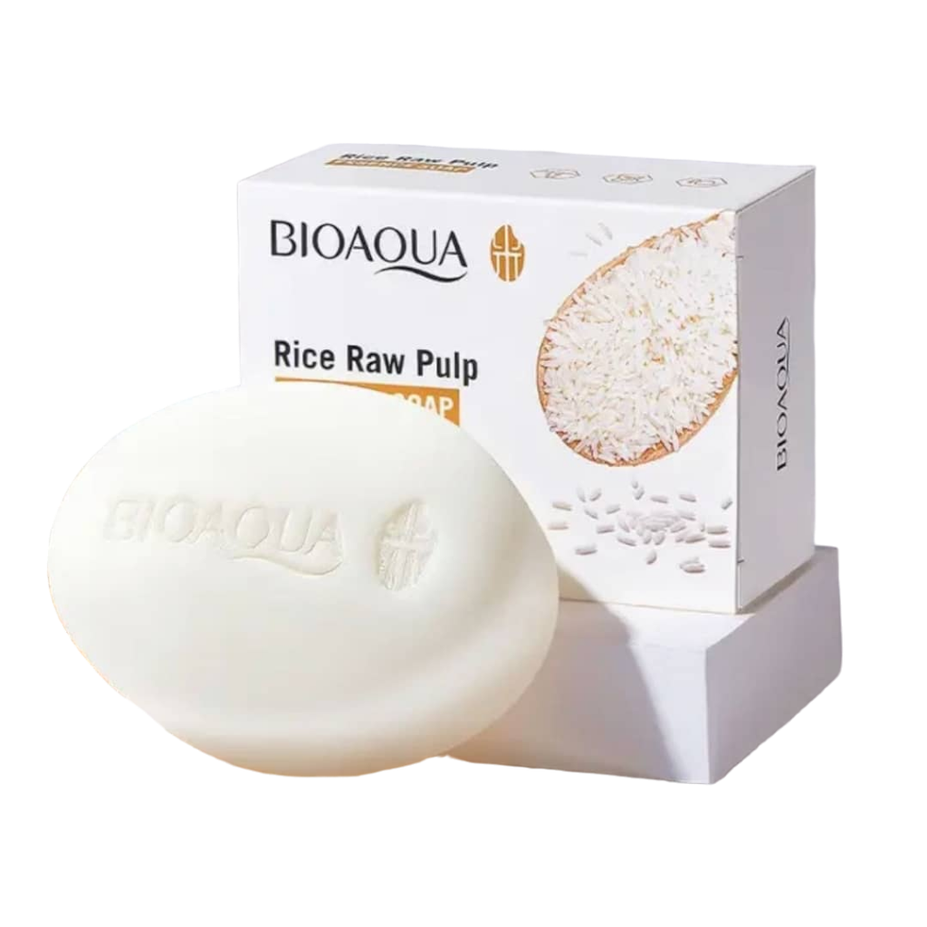 Jabón Facial en Barra a Base de Arroz de Bioaqua 100gr